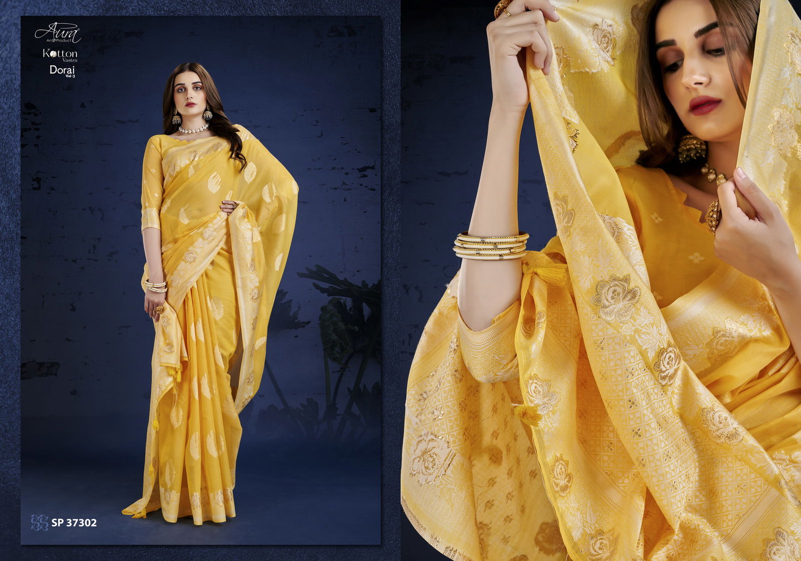 Aura Cotton Vastra Dorai Vol 3 Fancy Exclusive Wear Wholesale Designer Sarees
